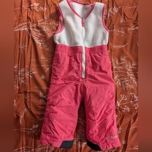 Columbia Kids' Pink Snow Bib